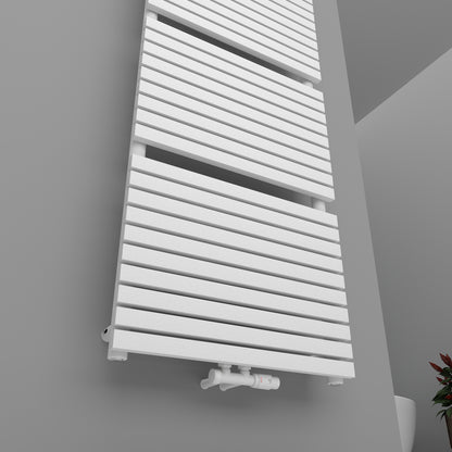 Badheizkörper Handtuchwärmer Paneelheizkörper 1350 Watt FLORA Weiß