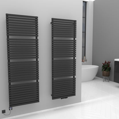 Badheizkörper Handtuchwärmer Paneelheizkörper 1350 Watt FLORA Anthrazit
