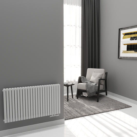 Paneelheizkörper Designheizkörper Horizontal Doppellagig Weiss FLORA