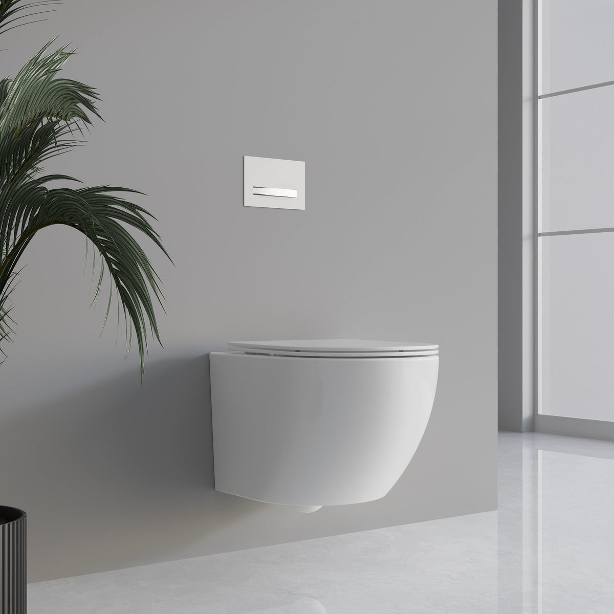 Lavinno Hänge-WC Tornado Rimless weiß glänzend